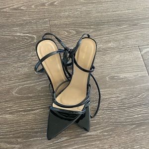 Black pointy heels